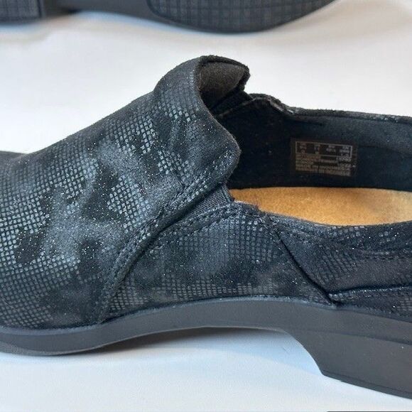 CLARKS Talene Pace Women's Loafers US Size 11 / UK 8.5D Black Lace Print Comfort - Picture 6 of 12